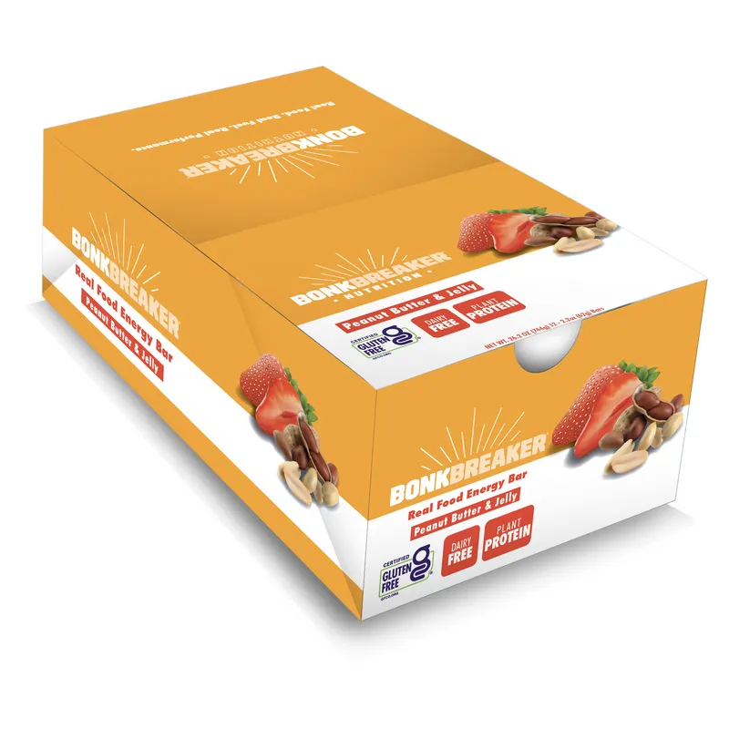 Bonk Breaker Peanut Butter & Jelly Energy Bars per Box (12 bars)
