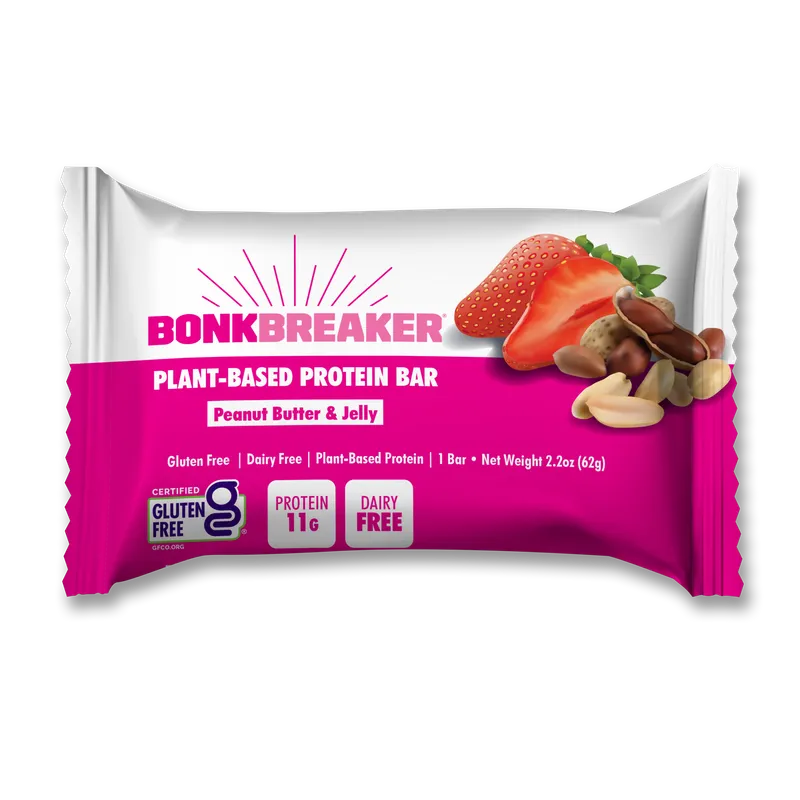 Bonk Breaker Peanut Butter & Jelly Protein + Energy Bars 10 x 50g Packs