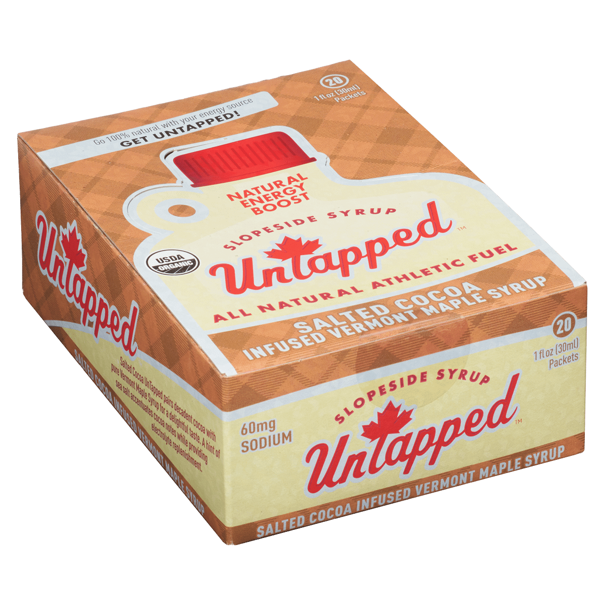 UnTapped Salted Cocoa Maple Syrup Gels Box of 20