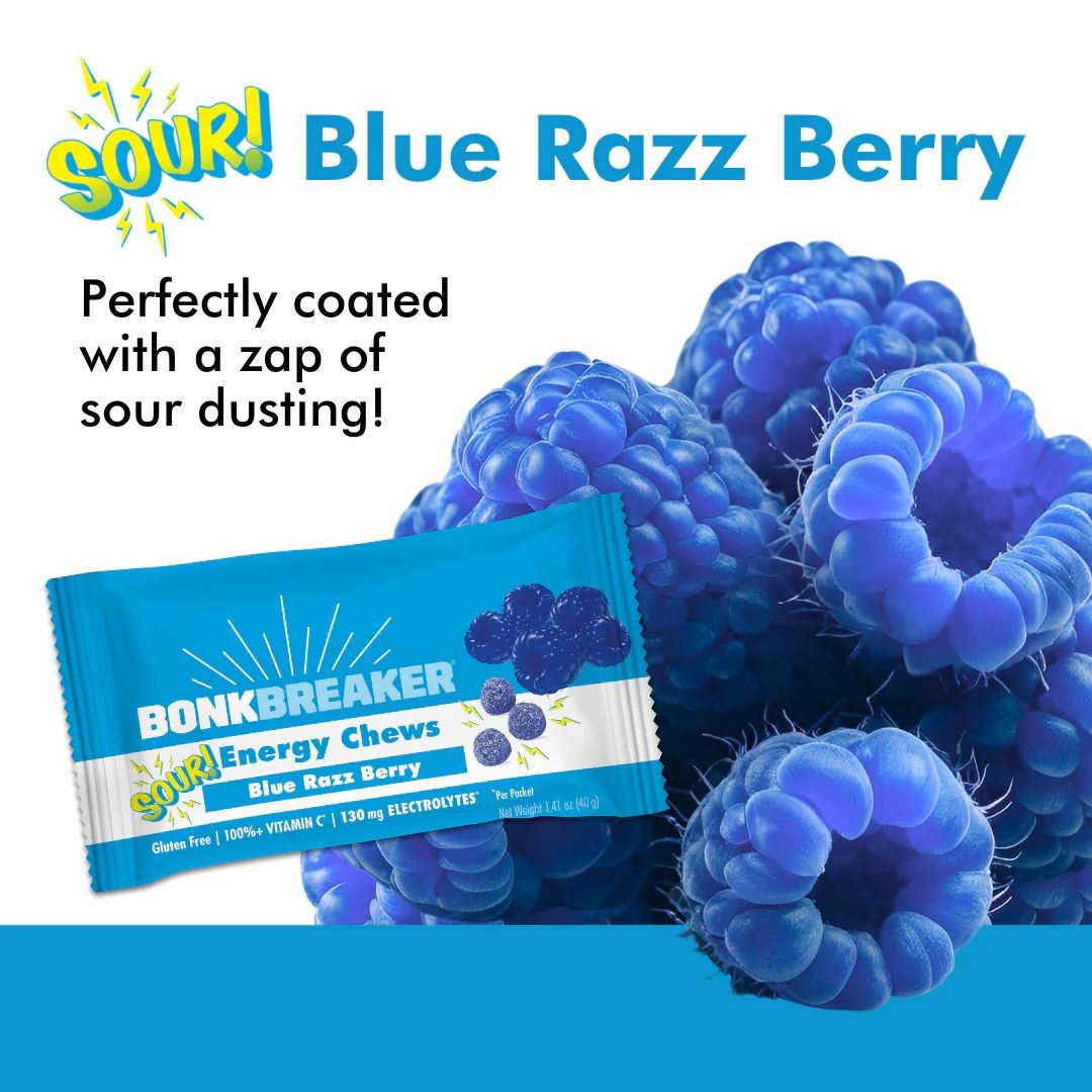 Bonk Breaker Blue Razz Berry Energy Chews-10 x 50g Packs