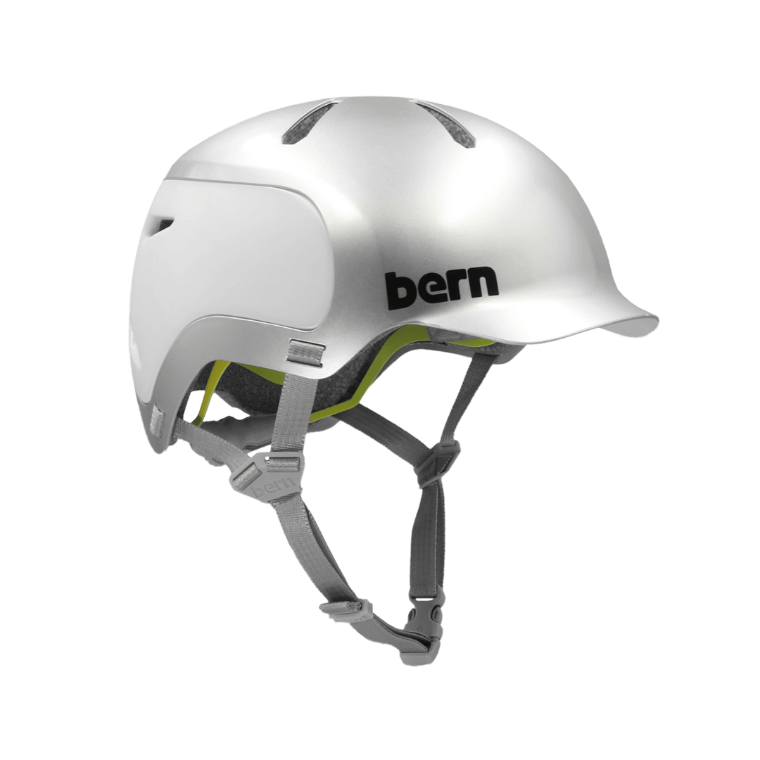 Bern Watts 2.0 MIPS Metallic Silver Tonal Helmet