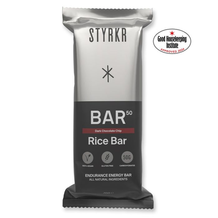 Styrkr BAR50 Energy Dark Chocolate Chip 12 Box