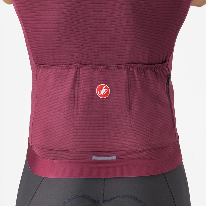 Castelli Espresso Men's Jersey Deep Bordeaux/Silver Moon
