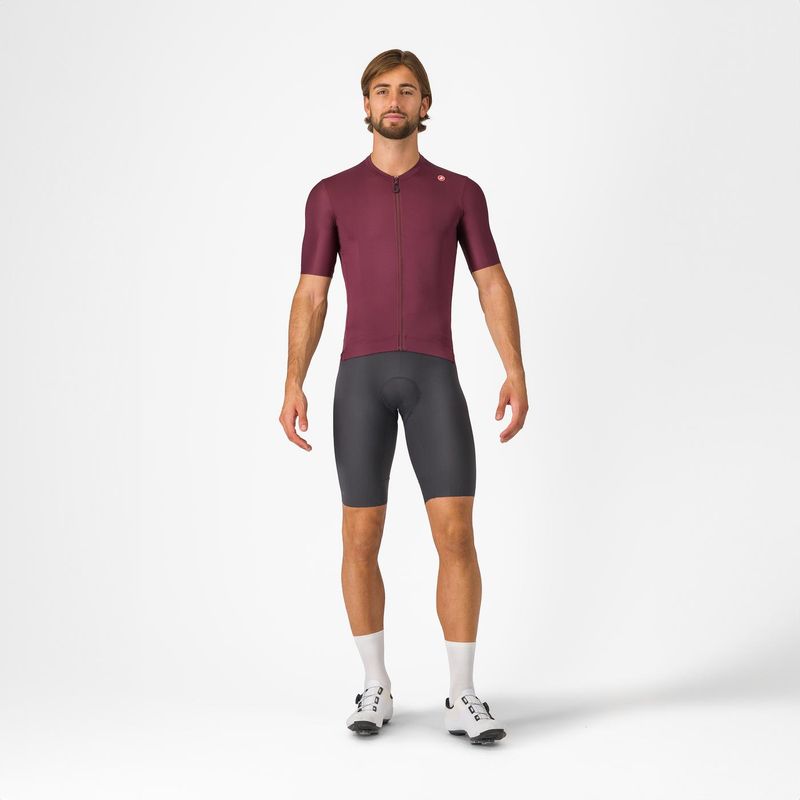 Castelli Espresso Men's Jersey Deep Bordeaux/Silver Moon