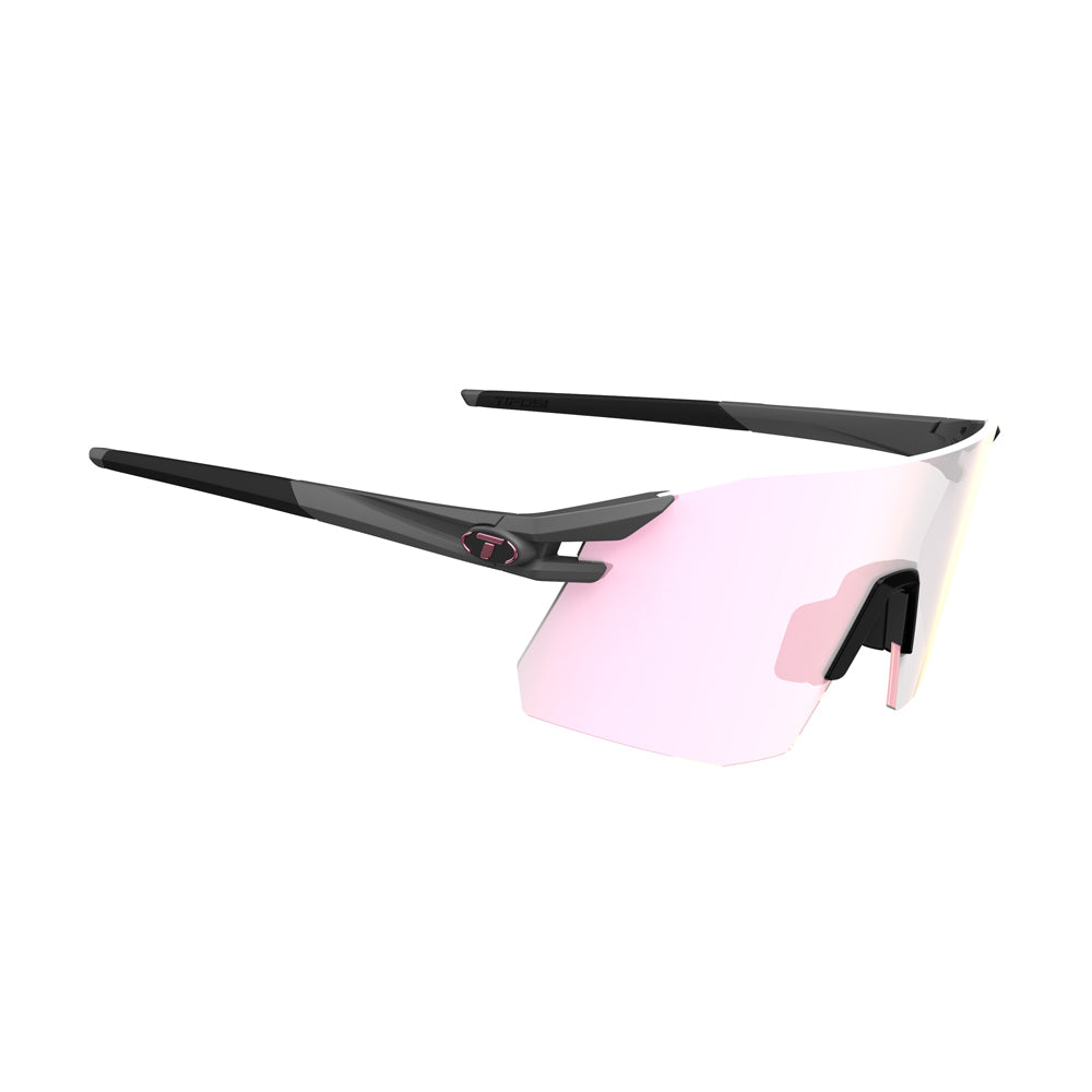 Tifosi Moab XC Sunglasses Matte Gunmetal with Clarion Pink Fototec Lens
