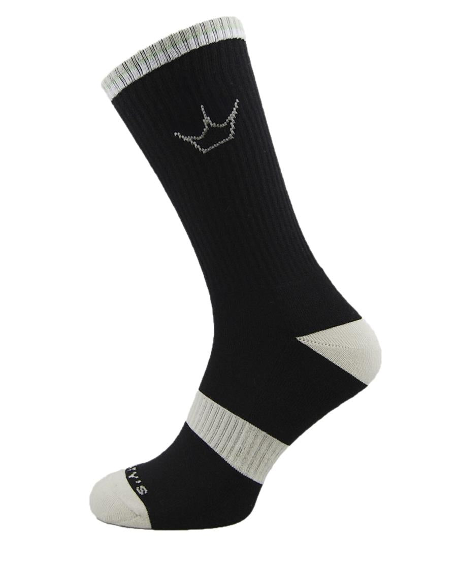 Peatys 2 tone cuff sock sand