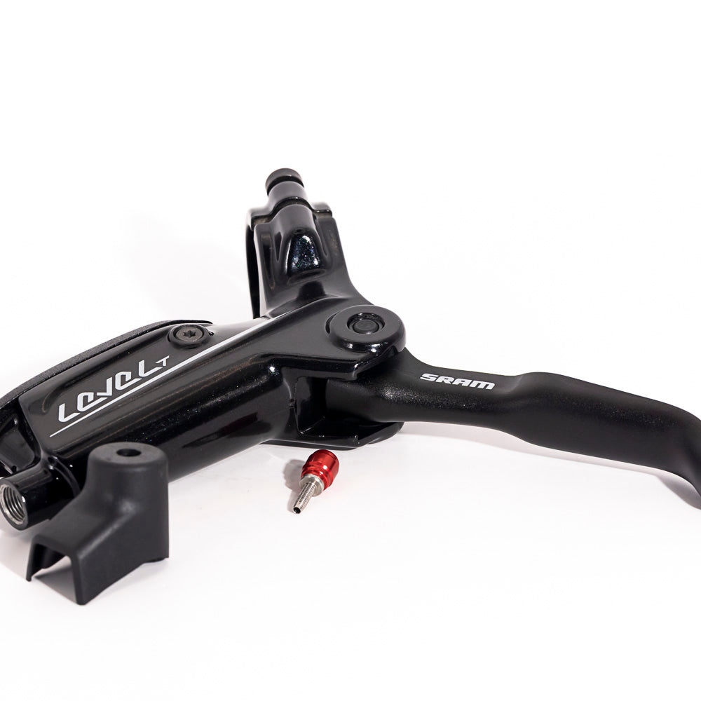 SRAM Disc Brake Lever Assembly Level T - Aluminium Lever (Assembled, No Hose Includes Barb and Olive) Version 2 Gloss Black