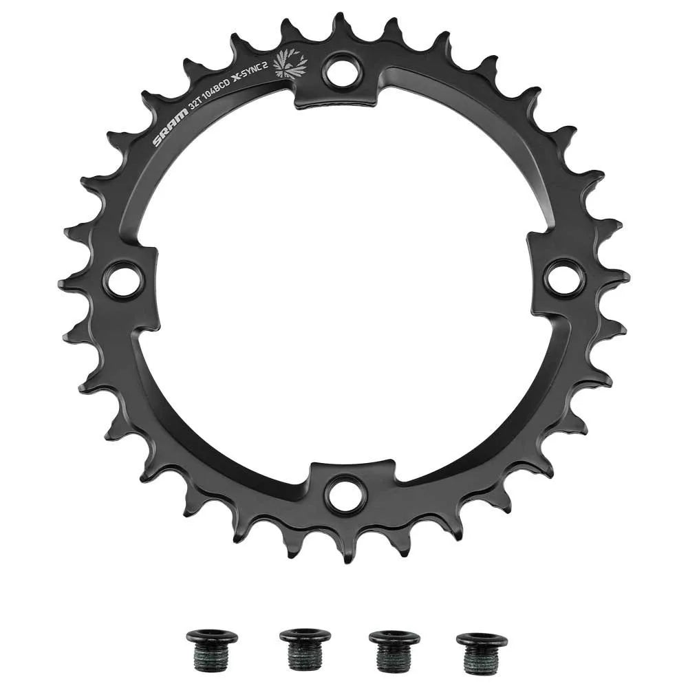 Chainring for Turbo Kenevo Levo Gen 3, 32T, Eagle 12-speed, 104Bcd, 1X Ring, Steel, W/ Bolts, Sram (00.6218.022.000)