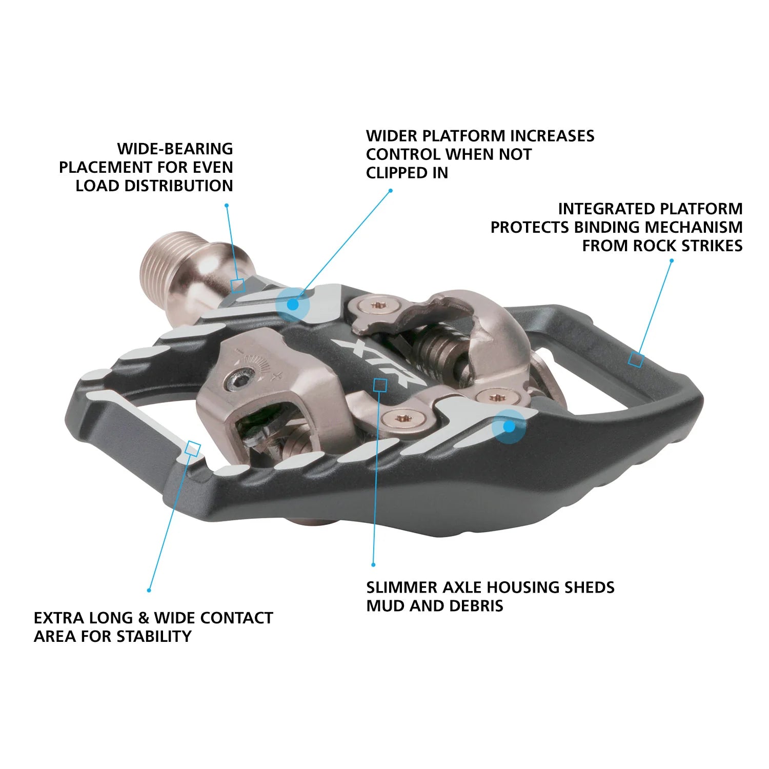 Shimano XTR Pedal (Spd) PD-M9120 Dual Sided Black
