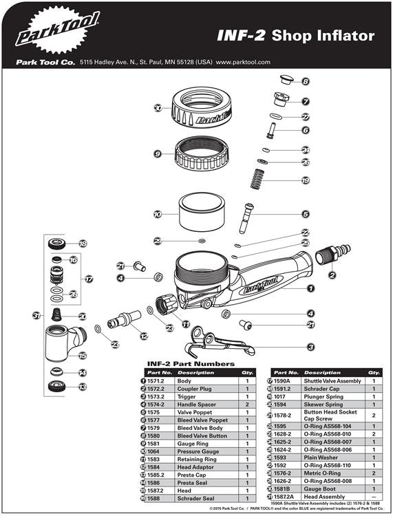 INF-2 Parts Diagram