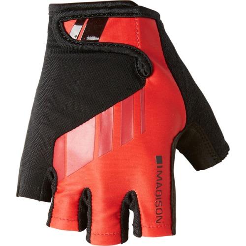 Madison Peloton Mens Red Mitts Front