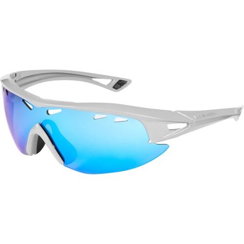Madison Recon Glasses Gloss Cloud Grey Frame, Blue Mirror Lens