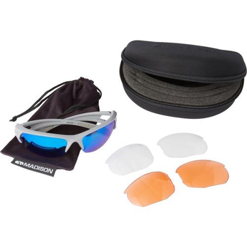 Madison Mission 3 Lens Kit Gloss Cloud Grey Frame - Blue Mirror/Amber/Clear Lens