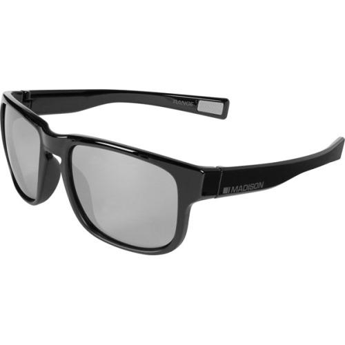 Madison Range Glasses Gloss Black Over Matt Black Frame - Silver Mirror Lens