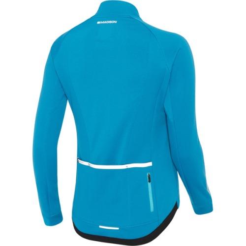 Madison Sportive Womens Softshell Blue Jacket Rear